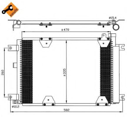 NRF 35580 Condenser, air conditioning
